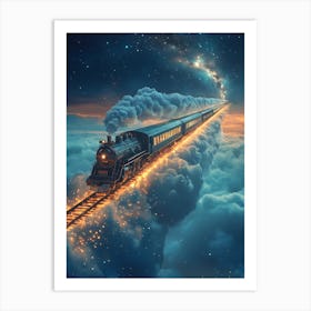 Train In The Sky 14 Art Print