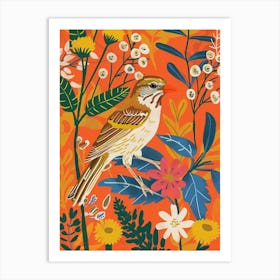 Spring Birds Sparrow 2 Art Print