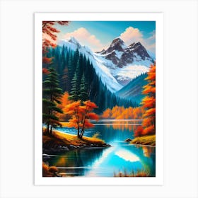 Autumn In The Mountains 32 Art Print