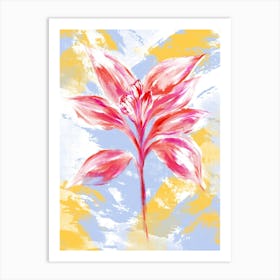 Wild Red Plant Art Print