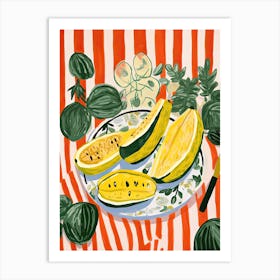 Summer Squash Summer Illustration 1 Art Print