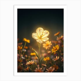 Flower In A Field 1 Art Print