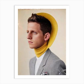 Jamie Bell Retro Collage Movies Art Print