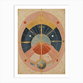 Astronomical Compass Art Print