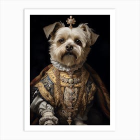 King Dog Art Print