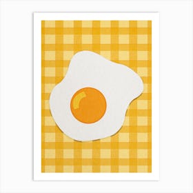 Fried Egg Paper Cut Art Print