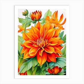 Dahlias 11 Art Print