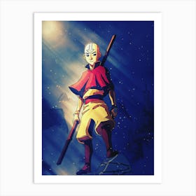 Light Of Heroes ― Aang Avatar The Last Airbender Art Print