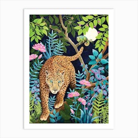 Leopard Jungle Art Print