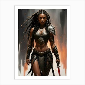 Sassy Warrior 1 Art Print