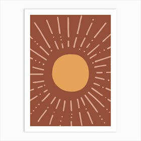 Autumn Sun Abstract Art Print