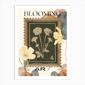 Blooming Stamp Art Print