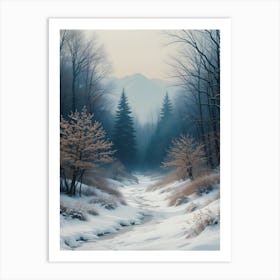 Snowy Forest 1 Art Print