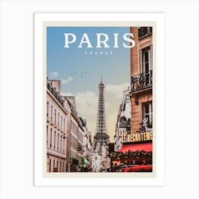 Paris France Travel Poster 2 Art Print