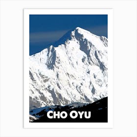Cho Oyo, Mountain, Nepal, Nature, Himalayas, Climbing, Wall Print, Art Print