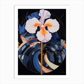 Iris Hilma Af Klint Inspired Flower Illustration Art Print
