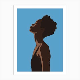 Silhouette Of A Woman 47 Art Print