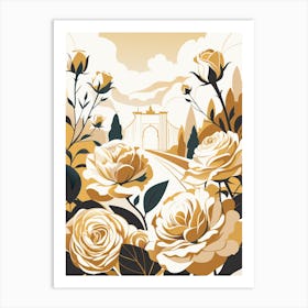 Roses In The Park Art Print