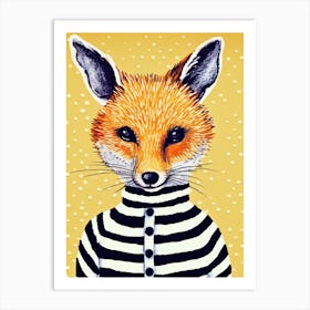 Cute Fox Cartoon Pop Art Print