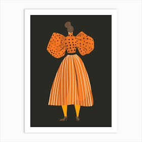 Polka Dot Dress Art Print