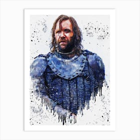 Sandor Clegane Game Of Thrones Painting 1 Art Print