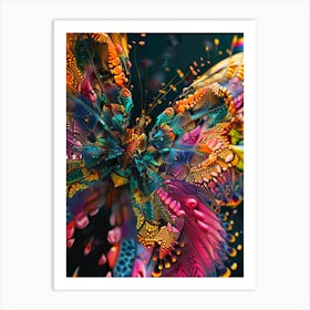 colorful Butterfly Art Print