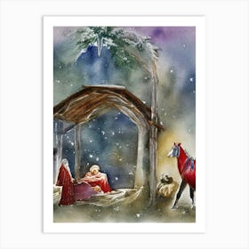 Nativity Scene 22 Art Print