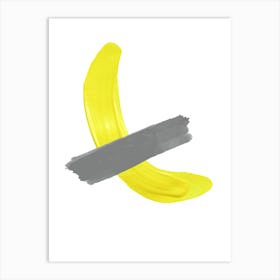 Yellow Banana Art Print