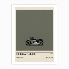 The Great Escape Motorcycle Art Print