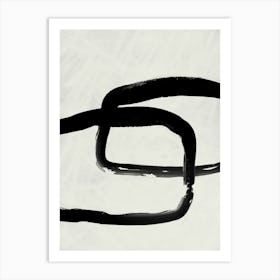 Black Strokes No 6 Art Print