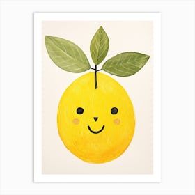 Friendly Kids Lemon 3 Art Print