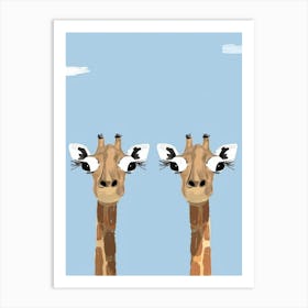 Giraffes Canvas Print Art Print