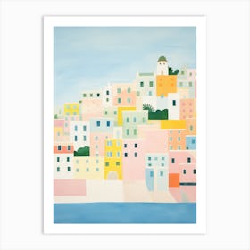 Amalfi Coast, Italy Colourful View 4 Art Print