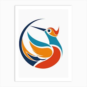 Hummingbird Logo Art Print