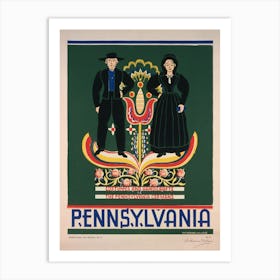 Pennsylvania Costumes And Handicrafts Art Print