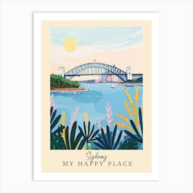 My Happy Place Sydney 2 Travel Poster Art Print