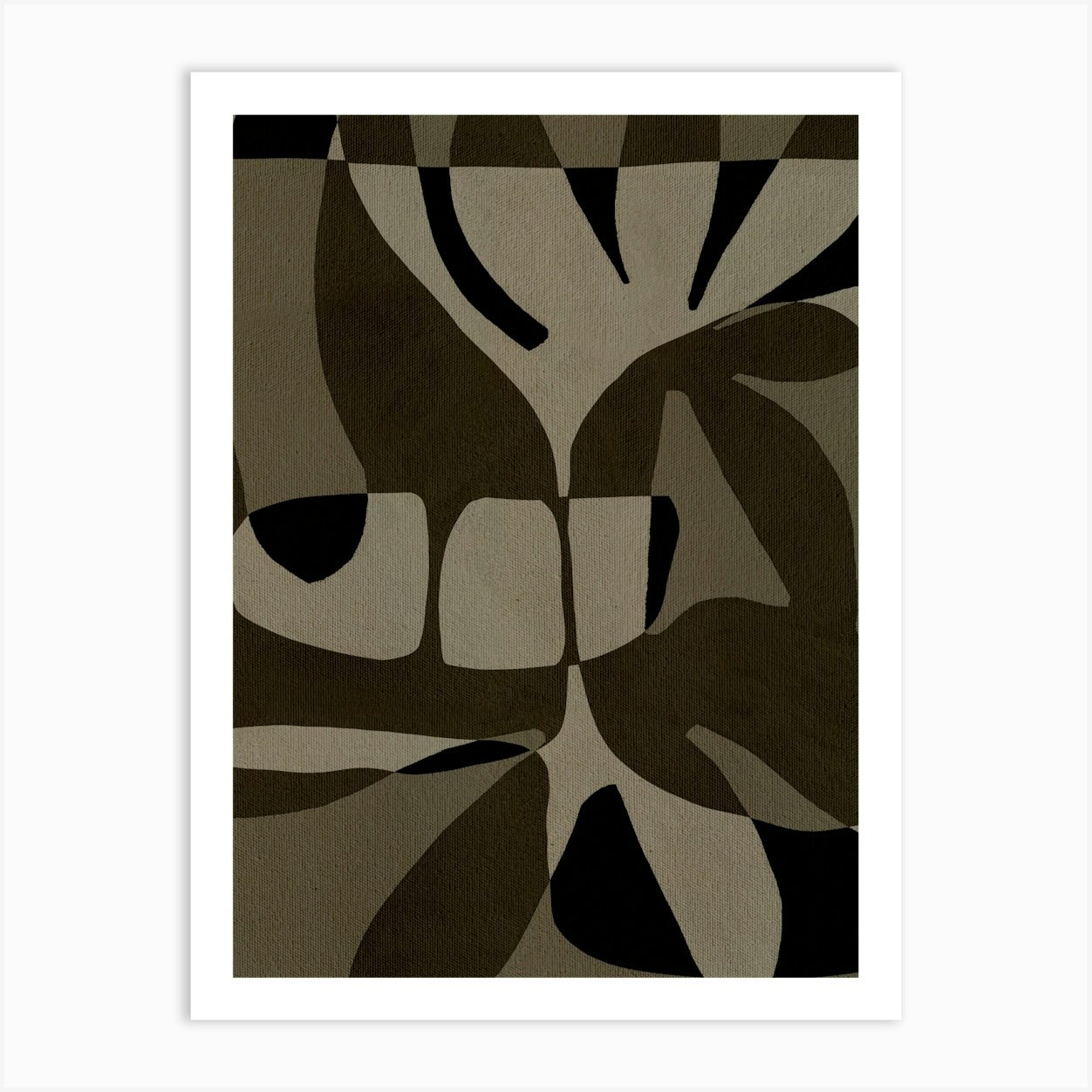 Contour 2 Art Print by Shatha Al Dafai