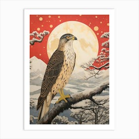 Bird Illustration Falcon 2 Art Print