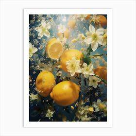 lemons surrealism 2 Art Print