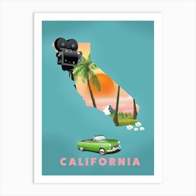 California Movies  Art Print