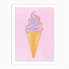 Ice Cream Cone Print Art Print
