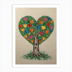 Heart Tree 12 Art Print