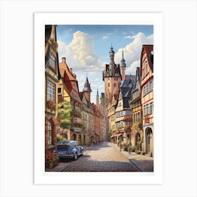 Old German Town Art Print