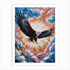 Eagle In Flight 1 Art Print