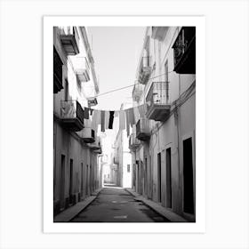 Trapani, Italy, Black And White Photography 2 Art Print