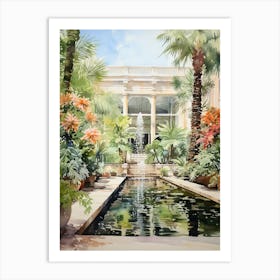 Longwood Gardens Usa Watercolour 3 Art Print