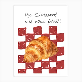 Un Croissant Art Print