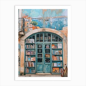 Lisbon Book Nook Bookshop 2 Art Print