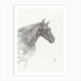 Old Horse (Le Vieux Cheval), (1897), Henri de Toulouse-Lautrec Art Print