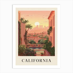 Vintage Travel Poster California 2 Art Print